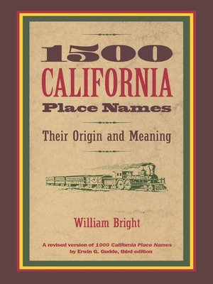 cover image of 1500 California Place Names
